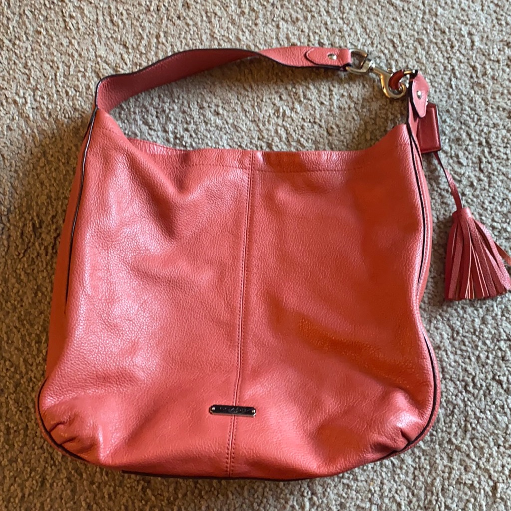 Coach Avery Peddle Leather Hobo Shoulder Bag